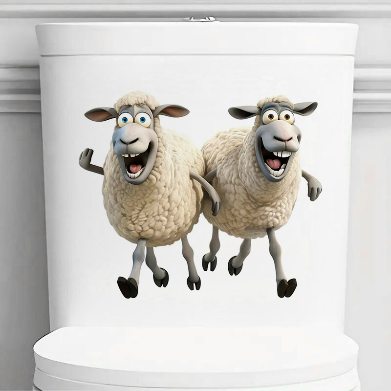 Funny Sheep Toilet Stickers De - đánh giá và giá Lighting Mcqueen Bedroom Decor