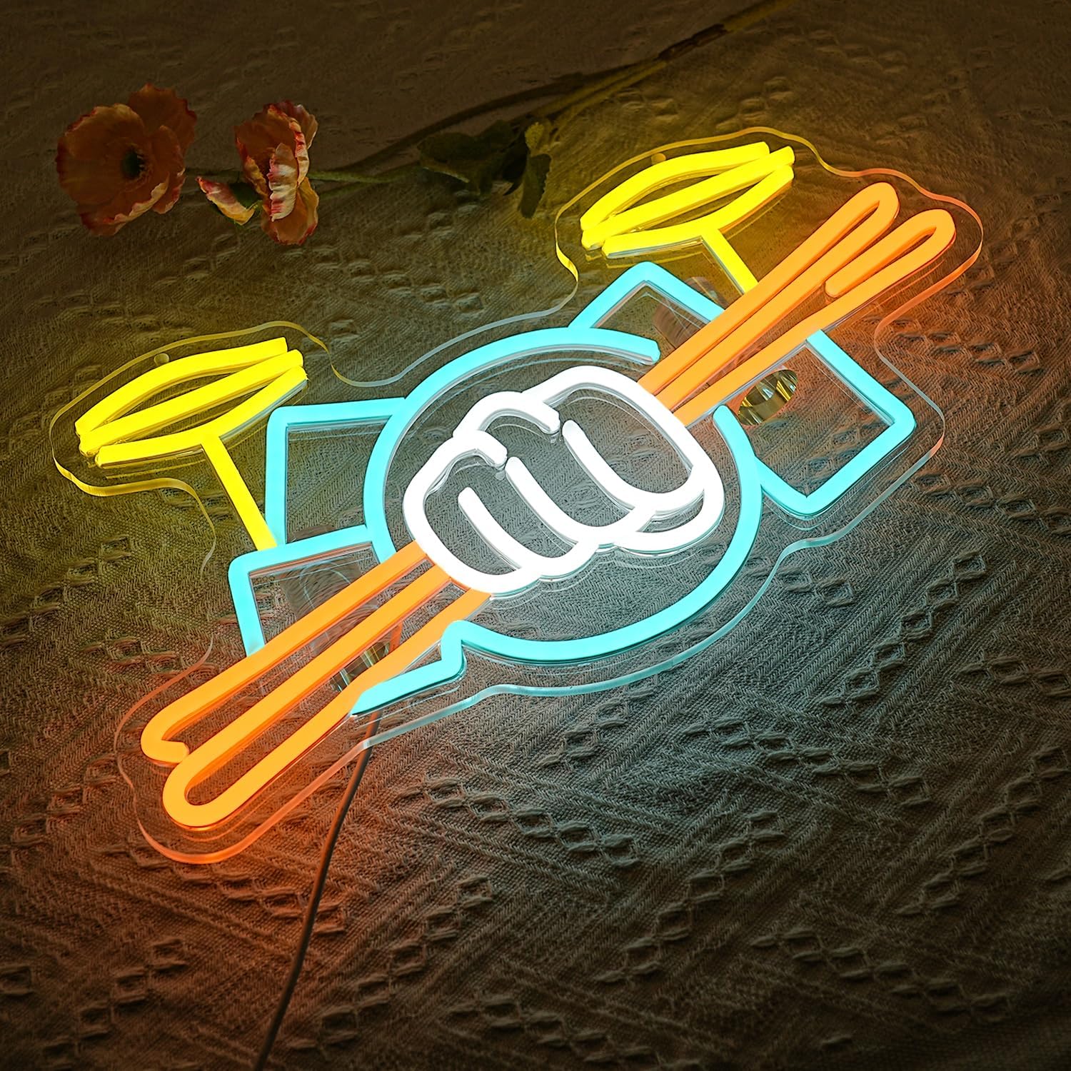 Drum Set Neon Sign USB Powered - đánh giá và giá Lighting Decoration Ideas