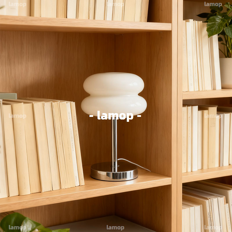 Bauhaus Cream‑Globe Table Lamp - đánh giá và giá Lighting Decor Bedroom
