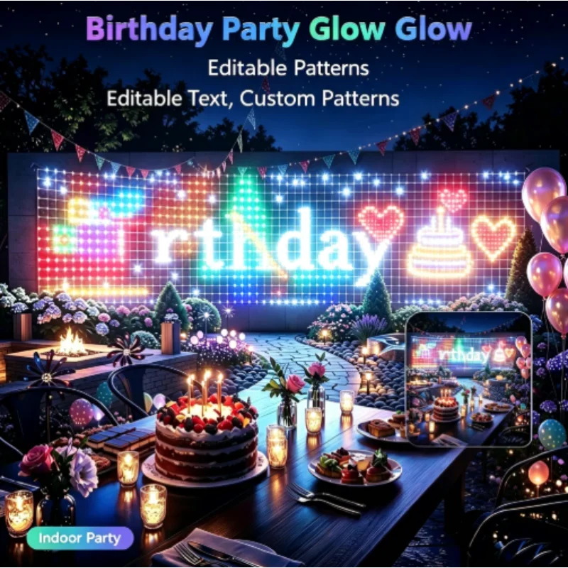 RGBIC LED Outdoor Net Lights C - đánh giá và giá Lighting Christmas Decor