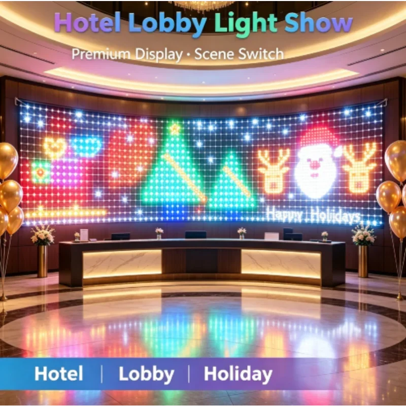 RGBIC LED Outdoor Net Lights C - đánh giá và giá Lighting Christmas Decor