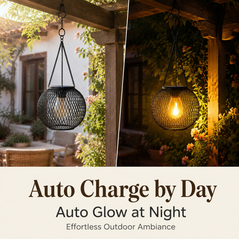 Solar Powered LED Hanging Floo - đánh giá và giá Lighting Decoration Ideas