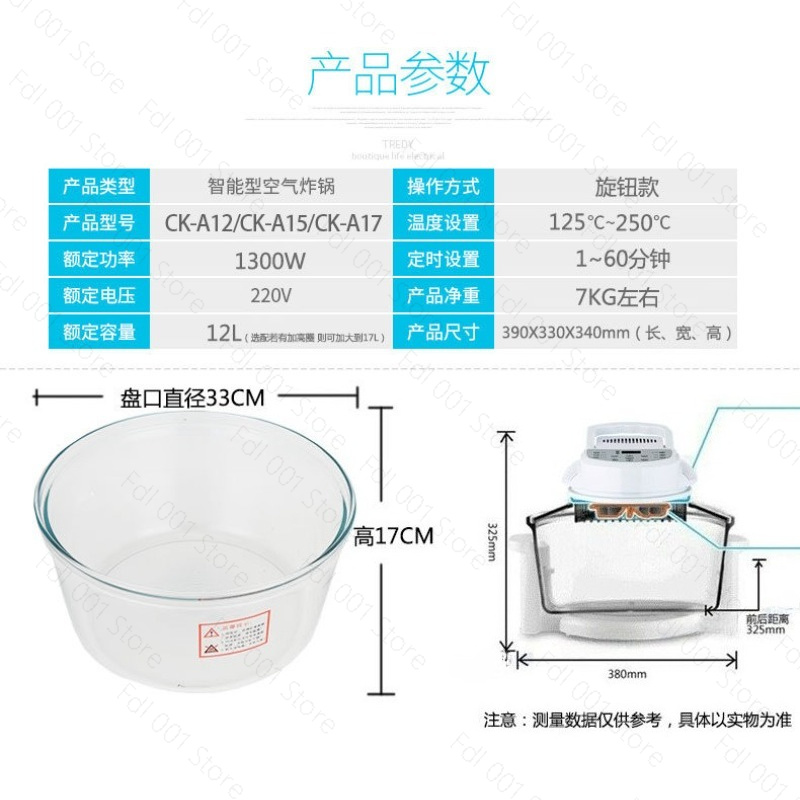 Glass Air fryer Light wave fur - đánh giá và giá Lighting Visual