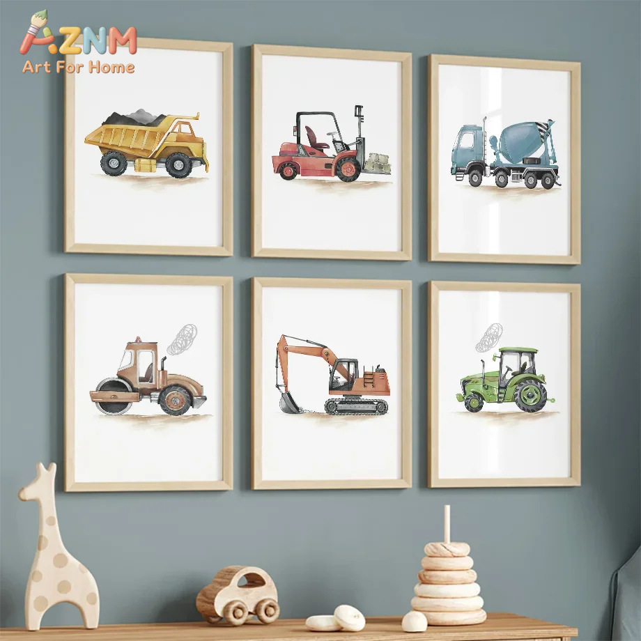 6pcs Nordic Modern cartoon car - đánh giá và giá Lighting Mcqueen Bedroom Decor