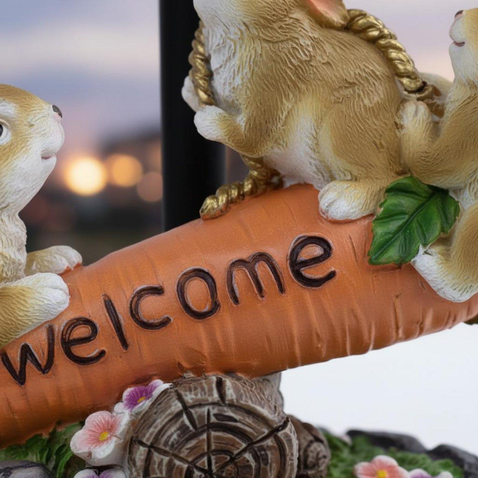 Solar Rabbit Statue Decorative - đánh giá và giá Lighting Decoration Ideas