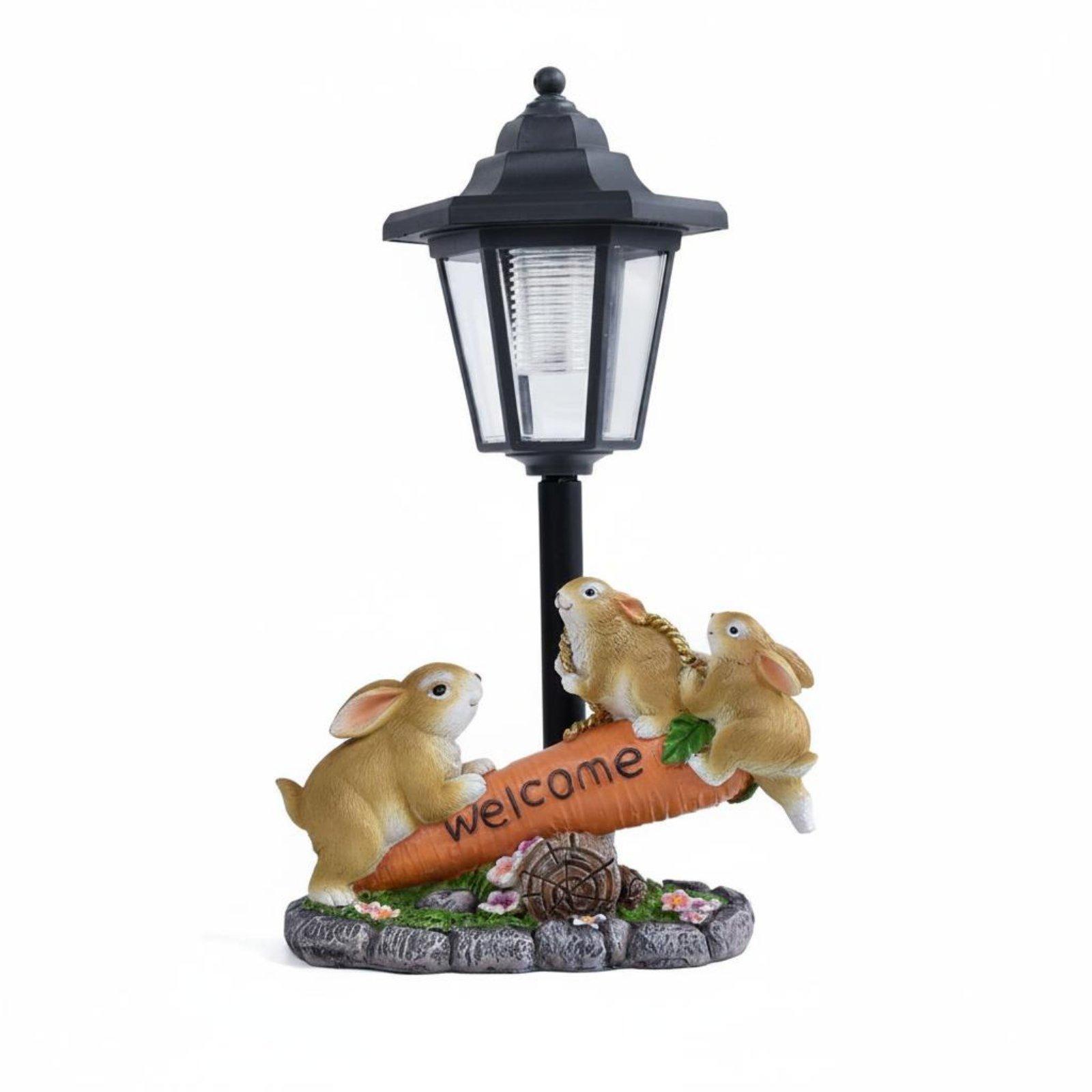 Solar Rabbit Statue Decorative - đánh giá và giá Lighting Decoration Ideas