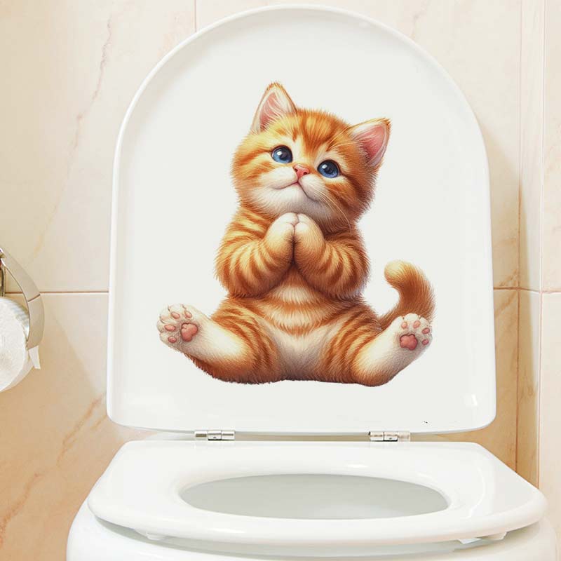 Yoga Cat  Wall Sticker Removab - đánh giá và giá Lighting Mcqueen Bedroom Decor