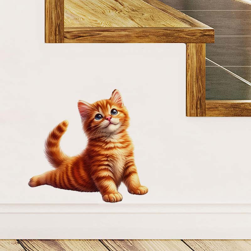Yoga Cat  Wall Sticker Removab - đánh giá và giá Lighting Mcqueen Bedroom Decor