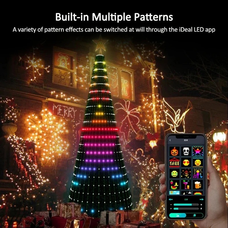 Christmas Star Tree Lights RGB - đánh giá và giá Lighting Christmas Decor