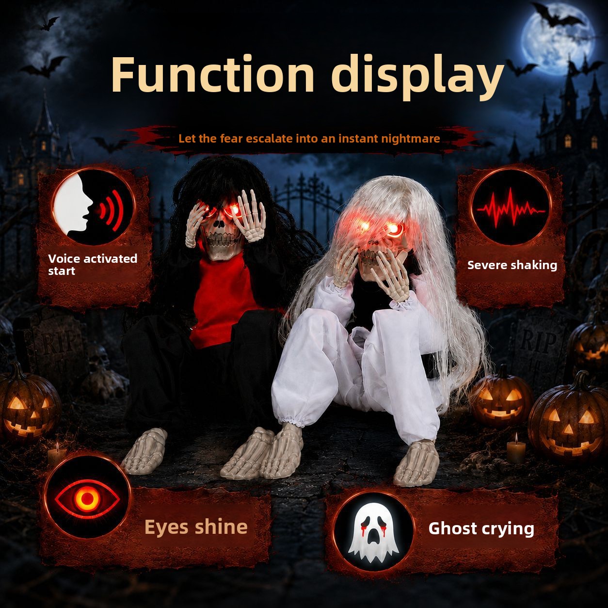 Halloween Outdoor Garden Sitti - đánh giá và giá Up Lighting Decor