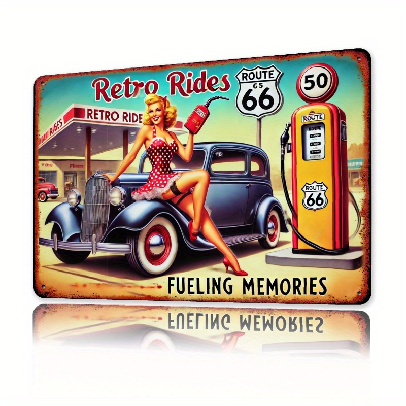 Vintage 66 Route Wall Art Meta - đánh giá và giá Lighting Mcqueen Bedroom Decor