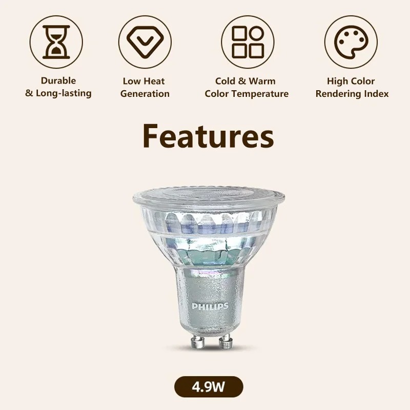 Philips GU10 PAR16 Essential C - đánh giá và giá Philips Bulb Led Classic