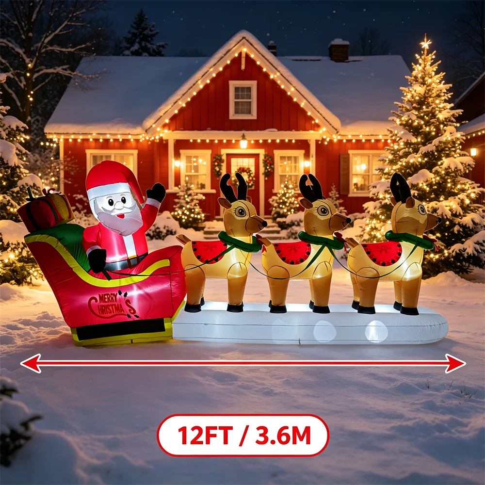 Christmas Inflatable Model San - đánh giá và giá Up Lighting Decor