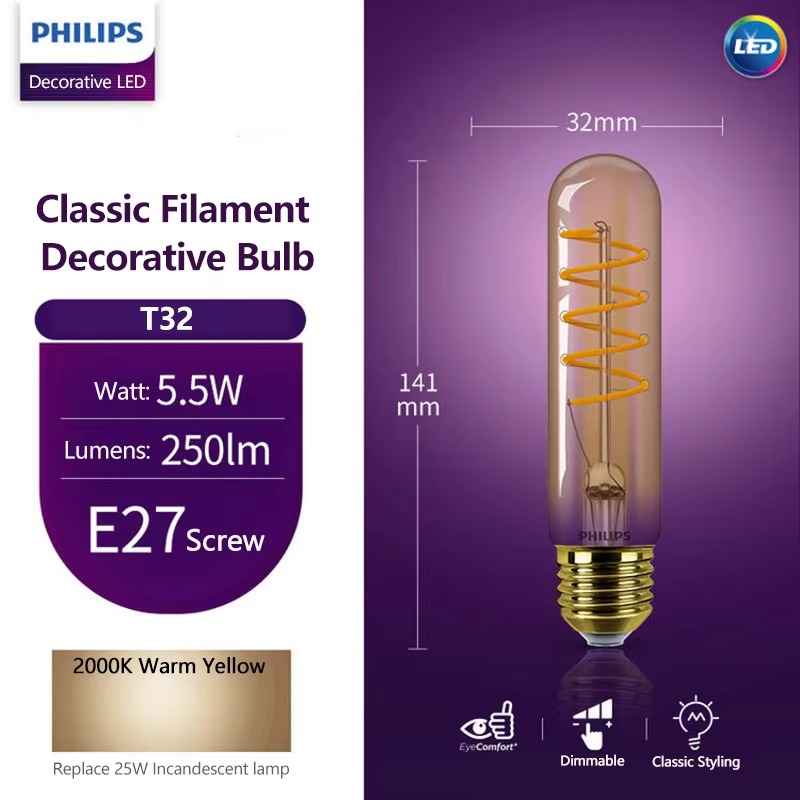Philips Soft Amber 2000K LED D - đánh giá và giá Philips Bulb Led Classic