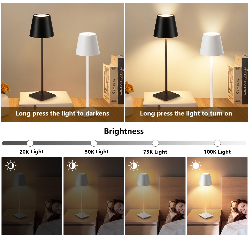 LED Rechargeable Desk Light Wi - đánh giá và giá Lighting Decor Bedroom