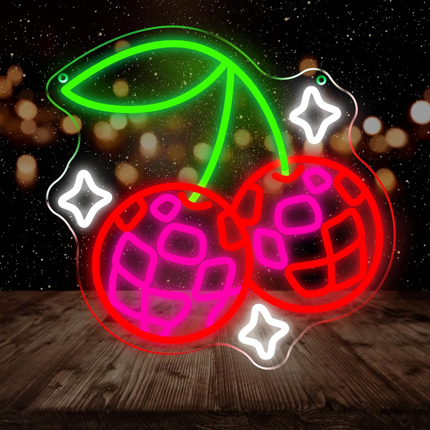 Disco Ball Cherry LED Neon Sig - đánh giá và giá Lighting Christmas Decor